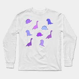Purple Dino Pack Long Sleeve T-Shirt
